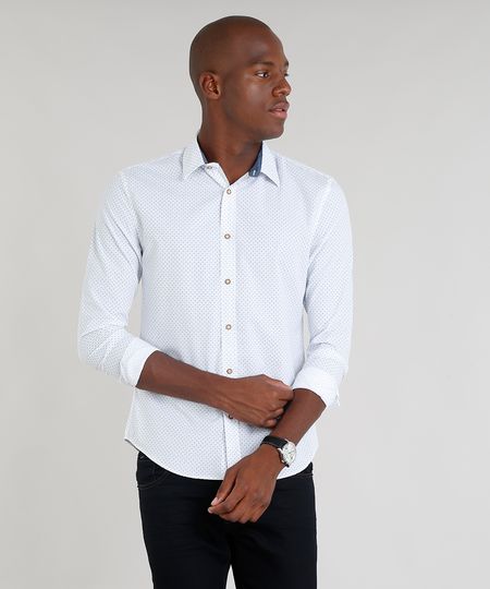 Camisa-Masculina-Slim-Estampada-Mini-Print-Paisley-Manga-Longa-Branca-9167869-Branco_1