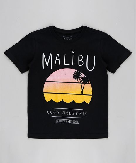 Camiseta-Infantil--Malibu--Manga-Curta-Gola-Careca-Preta-9316362-Preto_1