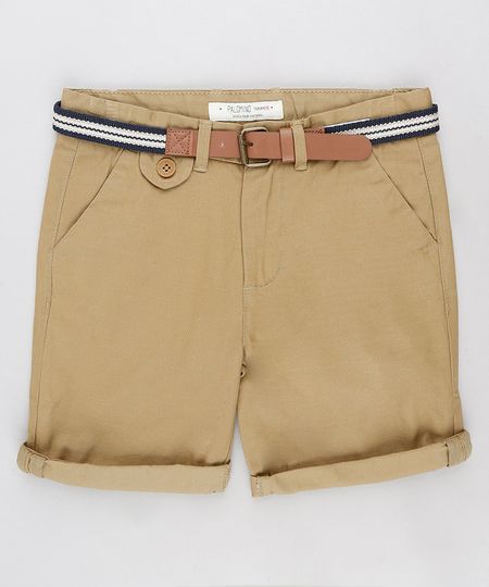 Bermuda-Color-Infantil-Slim-com-Cinto-Kaki-9194510-Kaki_1
