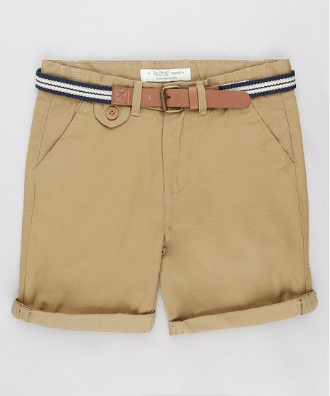 Bermuda-Color-Infantil-Slim-com-Cinto-Kaki-9194510-Kaki_1