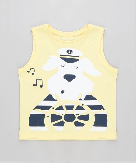 Regata-Infantil-Cachorro-Marinheiro-Gola-Careca-Amarelo-Claro-9303453-Amarelo_Claro_1