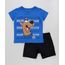 Conjunto-Infantil-Scooby-Doo-de-Camiseta-Manga-Curta-Azul-Royal---Bermuda-em-Moletom-Preta-9293798-Preto_1