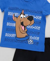 Conjunto-Infantil-Scooby-Doo-de-Camiseta-Manga-Curta-Azul-Royal---Bermuda-em-Moletom-Preta-9293798-Preto_6