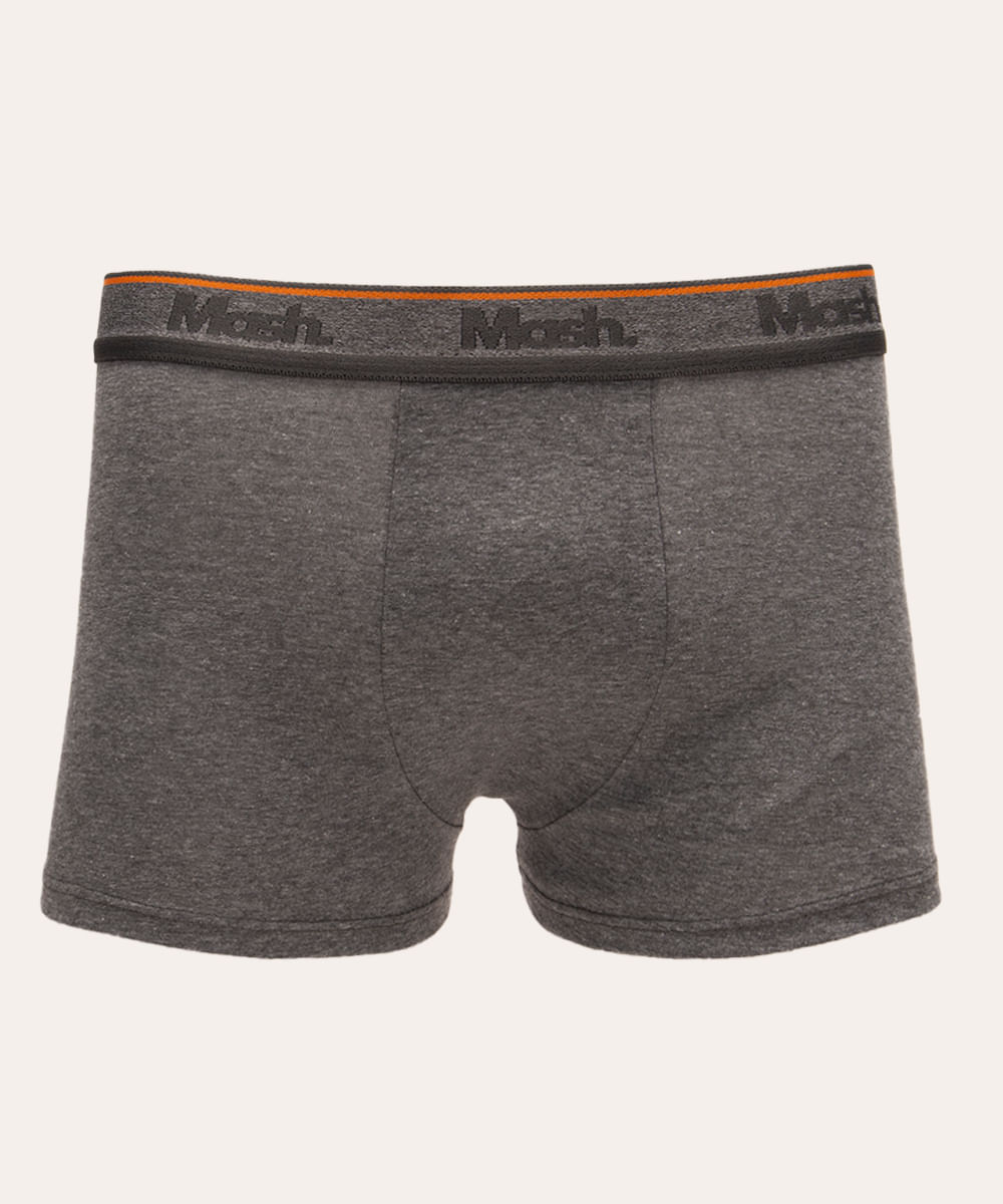 cueca boxer de algodão mash cinza mescla