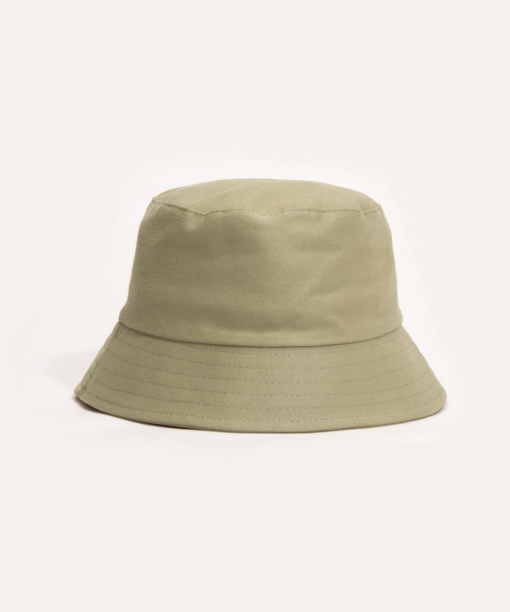 chapéu bucket hat de sarja verde