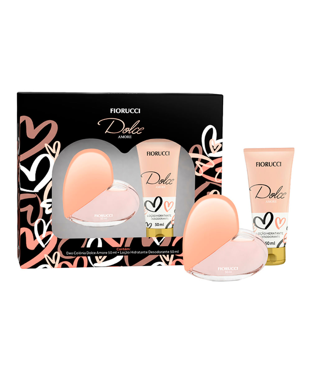 Kit Dolce Amore Fem Deo Colonia 50Ml + Locao Hidratante 50Ml único