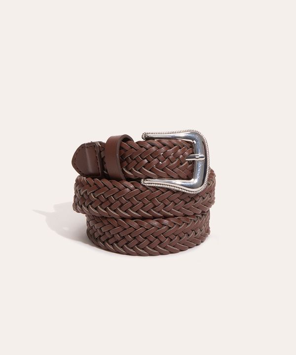 cinto tressê western marrom 85CM