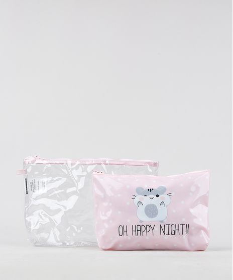 Kit-de-2-Necessaires-Femininas-Ratinhos-Rosa-Claro-9333603-Rosa_Claro_1