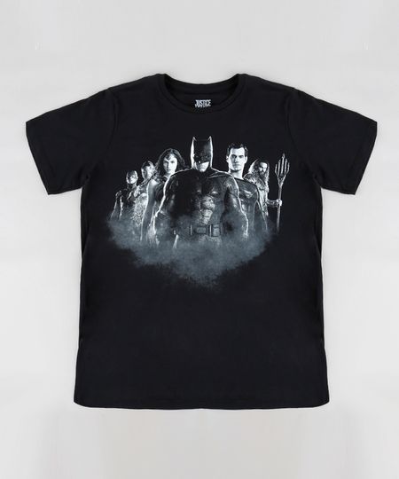 Camiseta-Infantil-Liga-da-Justica-Manga-Curta-Gola-Careca-Preta-9316414-Preto_1