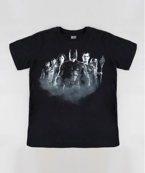 Camiseta-Infantil-Liga-da-Justica-Manga-Curta-Gola-Careca-Preta-9316414-Preto_1