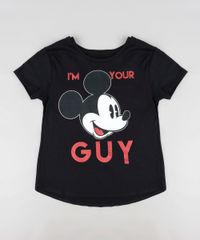 Blusa-Infantil-Mickey--I-m-Your-Guy--Manga-Curta-Decote-Redondo-Preta-9300988-Preto_1