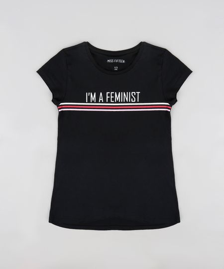 Blusa-Infantil--I-m-a-Feminist--Manga-Curta-Decote-Redondo-Preta-9302147-Preto_1 Blusa-Infantil--I-m-a-Feminist--Manga-Curta-Decote-Redondo-Preta-9302147-Preto_1