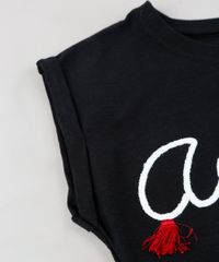 Blusa-Infantil--America--com-Tassel-Manga-Curta-Decote-Redondo-Preta-9302142-Preto_4