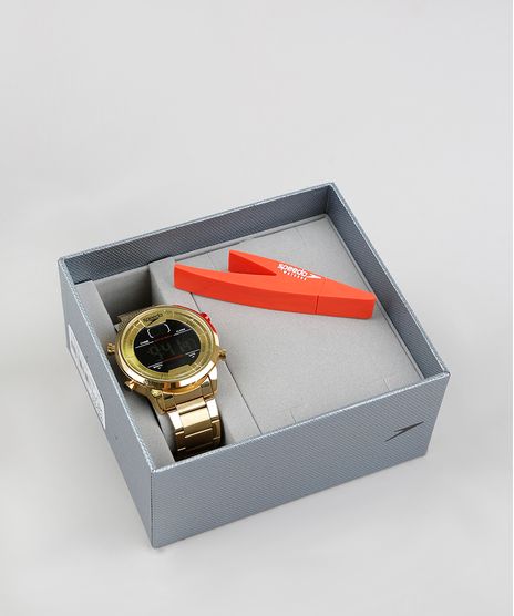 Kit-de-Relogio-Digital-Speedo-Masculino---Pen-Drive---15005GPEVDS1K-Dourado-9376957-Dourado_1