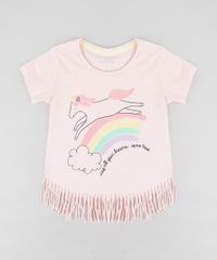 Blusa-Infantil-com-Unicornio-e-Franjas-Manga-Curta-Decote-Redondo-Rose-9298713-Rose_1