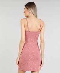 Vestido-Feminino-Curto-Estampado-de-Poas-com-Botoes-Rose-9279908-Rose_2