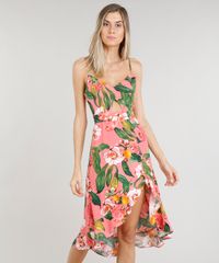 Vestido-Feminino-Midi-Estampado-Floral-com-Babado-Coral-9191303-Coral_1