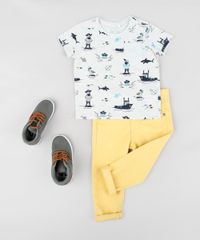 Camiseta-Infantil-Estampada-de-Piratas-Manga-Curta-Gola-Careca-Cinza-Mescla-Claro-9302078-Cinza_Mescla_Claro_3