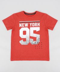 Camiseta-Infantil--New-York-95--Manga-Curta-Gola-Careca-Vermelha-9316377-Vermelho_1