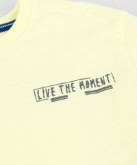 Camiseta-Infantil-com-Estampa-de-Praia-Manga-Curta-Gola-Careca-Amarela-9347696-Amarelo_4