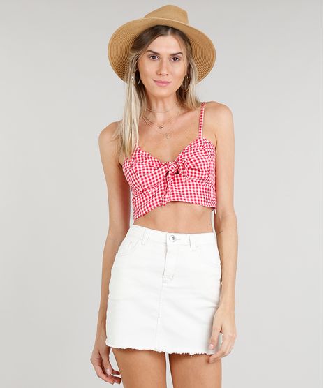 Top-Cropped-Feminino-Estampado-Xadrez-com-No-e-Vazado-Alcas-Finas-Decote-Redondo-Vermelho-9299249-Vermelho_1