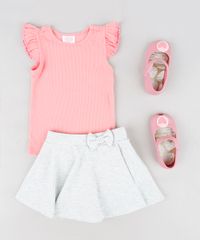 Short-Saia-Infantil-com-Laco-Cinza-Mescla-Claro-9319111-Cinza_Mescla_Claro_3