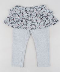 Calca-Legging-Infantil-com-Saia-e-Estampa-de-Gatinhos-Cinza-Mescla-9247440-Cinza_Mescla_1