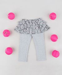 Calca-Legging-Infantil-com-Saia-e-Estampa-de-Gatinhos-Cinza-Mescla-9247440-Cinza_Mescla_2