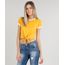 Blusa-Cropped-Feminina-Basica-Gola-Contrastante-com-No--Mostarda-9230382-Mostarda_1