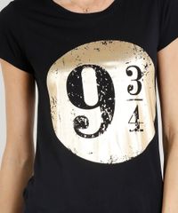Blusa-Feminina-Harry-Potter-Metalizada-Manga-Curta-Decote-Redondo-Preta-9325149-Preto_4