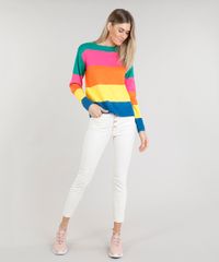 Sueter-Feminino-Listrado-Arco-Iris-em-Trico-Multicor-9322979-Multicor_3