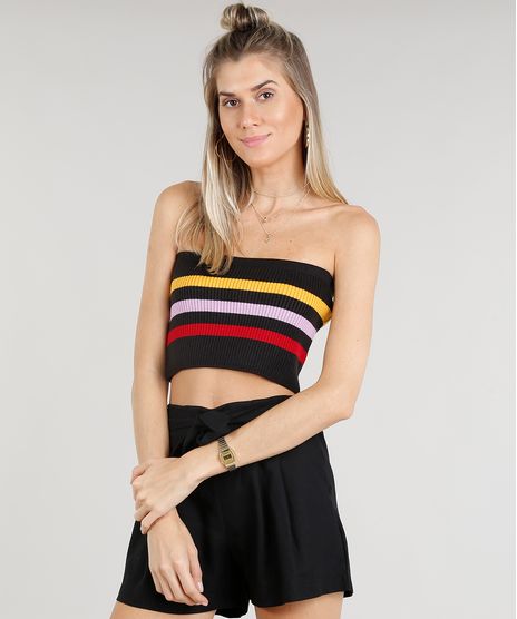 Top-Faixa-Feminino-com-Listras-em-Trico-Preto-9316885-Preto_1