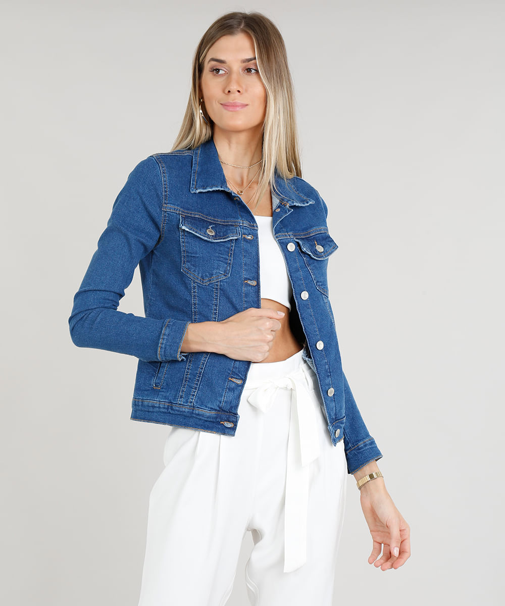 modelos de jaqueta jeans feminina
