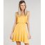 Vestido-Feminino-Curto-Evase-com-Sobreposicao-Alcas-Finas-Decote-Redondo-Mostarda-9299017-Mostarda_1