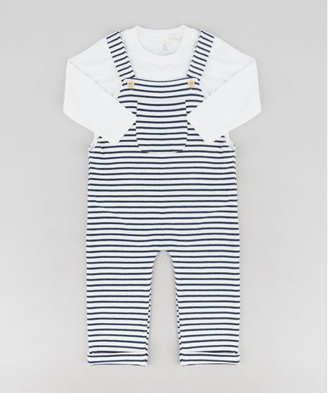 Conjunto-Infantil-de-Body-manga-Longa---Macacao-Listrado-Off-White-9114242-Off_White_1