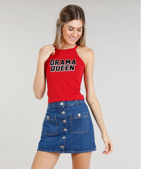 Regata-Feminina-Cropped-Halter-Neck--Drama-Queen--Vermelha-9331147-Vermelho_1