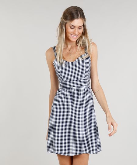 Vestido-Feminino-Curto-Estampado-Xadrez--Azul-Marinho-9299248-Azul_Marinho_1 Vestido-Feminino-Curto-Estampado-Xadrez--Azul-Marinho-9299248-Azul_Marinho_1