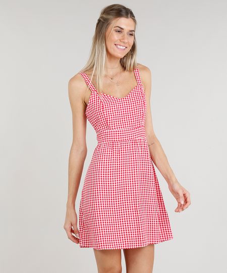 Vestido-Feminino-Curto-Estampado-Xadrez--Vermelho-9299248-Vermelho_1 Vestido-Feminino-Curto-Estampado-Xadrez--Vermelho-9299248-Vermelho_1