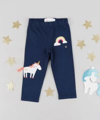Calca-Legging-Infantil-com-Unicornio-e-Arco-Iris-Azul-Marinho-9121665-Azul_Marinho_2