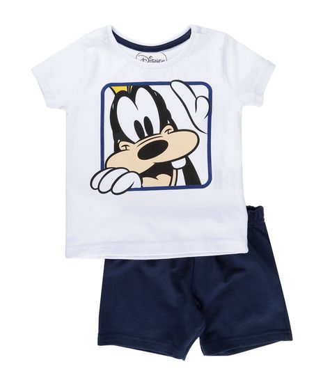 Conjunto-de-Camiseta---Bermuda-Pateta-Branco-8194696-Branco_1