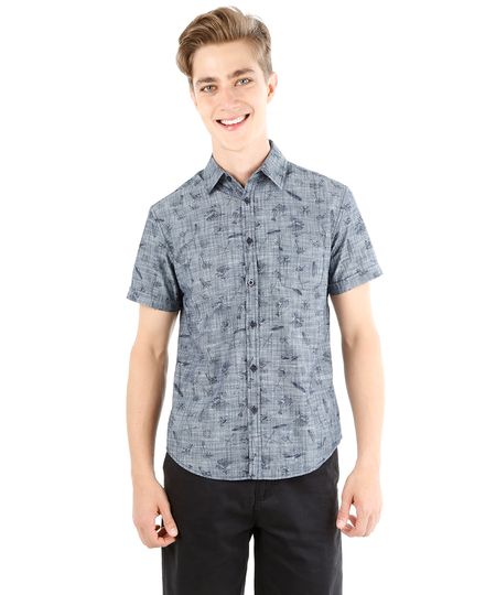 Camisa-Jeans-Tropical-Azul-Escuro-7993625-Azul_Escuro_1 Camisa-Jeans-Tropical-Azul-Escuro-7993625-Azul_Escuro_1