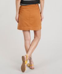 Saia-de-Sarja-Feminina-Evase-com-Ziper-de-Argola-Caramelo-9352639-Caramelo_2 Saia-de-Sarja-Feminina-Evase-com-Ziper-de-Argola-Caramelo-9352639-Caramelo_2