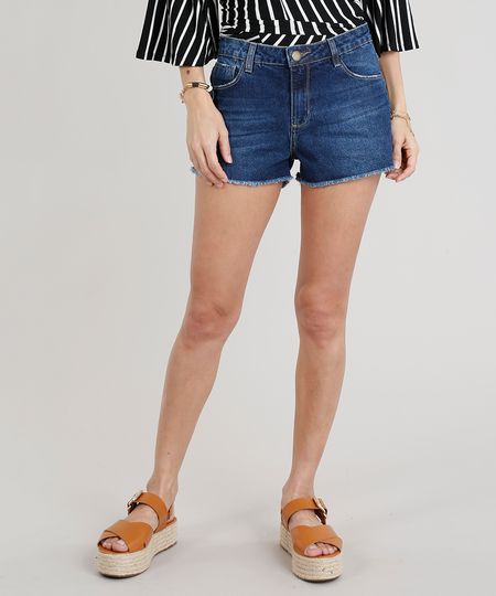 Short-Jeans-Feminino-Boyfriend-Barra-Desfiada-Azul-Escuro-9340515-Azul_Escuro_1