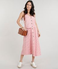Saia-Midi-Feminina-Canelada-Listrada-com-Botoes-Vermelha-9319802-Vermelho_3