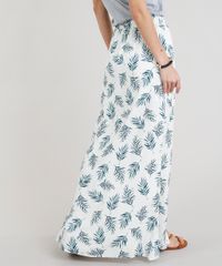 Saia-Longa-Feminina-Estampada-de-Folhagem-com-Fendas-Off-White-9309644-Off_White_2