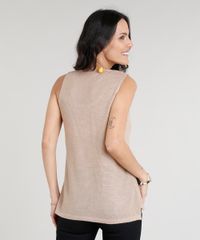 Regata-Feminina-em-Trico-Decote-Redondo-Kaki-9306839-Kaki_2