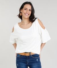 Blusa-Feminina-Open-Shoulder-Listrada-com-Lurex-Manga-Curta-Decote-Redondo-Off-White-9324080-Off_White_1 Blusa-Feminina-Open-Shoulder-Listrada-com-Lurex-Manga-Curta-Decote-Redondo-Off-White-9324080-Off_White_1