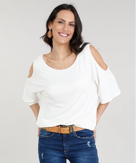 Blusa-Feminina-Open-Shoulder-Listrada-com-Lurex-Manga-Curta-Decote-Redondo-Off-White-9324080-Off_White_1