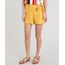 Short-Clochard-Feminino-com-Linho-e-Faixa-de-Amarrar-Mostarda-9244227-Mostarda_1
