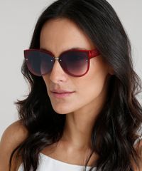 Oculos-de-Sol-Redondo-Feminino-Oneself-Vermelho-9351194-Vermelho_2